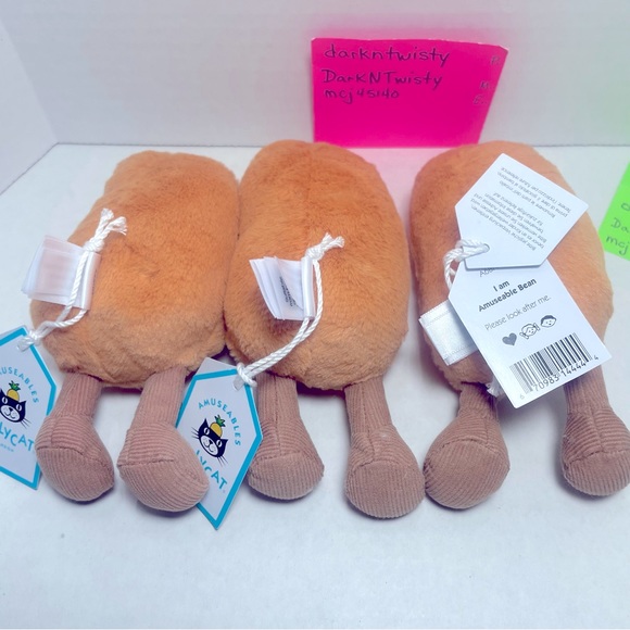 LAST ONE! 1 SINGLE BNWT JELLYCAT AMUSEABLE BEAN AUTHENTIC JELLYCAT SALES RECEIPT - Picture 12 of 16